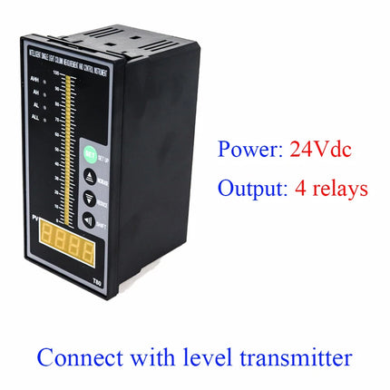 80M 4-20mA RS485 0.5-3V 0.5-5V level transmitter Controller level sensor water tank level indicator 80M