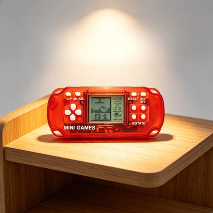 Hot Selling Mini Handheld Game Keychain Classic Tetris Retro Pocket Electronic Game Machine 26 Games Children Surprise Gift Toy
