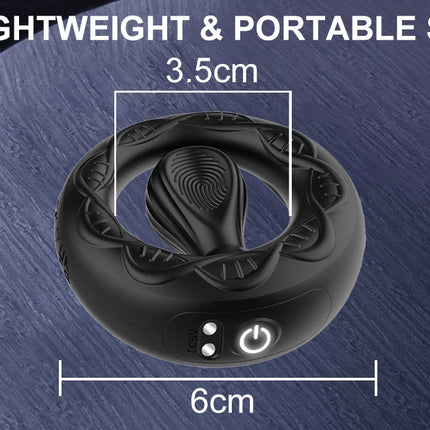 Spherical Sperm Lock Ring APP Bluetooth Remote Control Male Vibration Prostate Exercise Massage Vibration Ring Adult Product