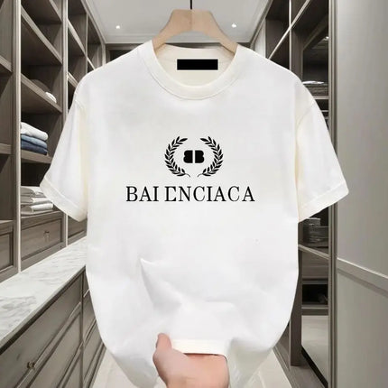 Wholesale Fashion Designer Cotton Casual T-shirt Men's Women's Short Sleeved Letter Printed High-quality 2026Summer Casual Style