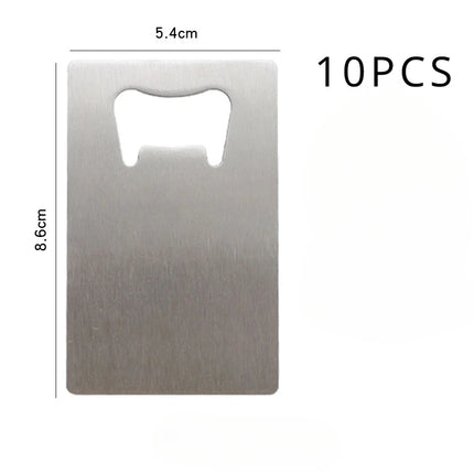 1/10/20pcs Stainless Steel Beer Bottle Opener for Wallet and Pocket, Can Be Carved for Restaurants/bars DIY Wedding Favor Gift