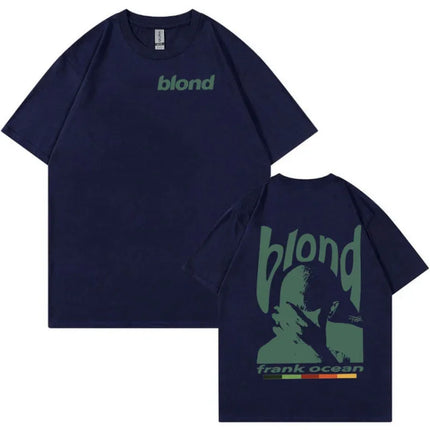Rapper Frank Retro Graphic T-Shirt Men's Women Hip Hop Ocean Album Clothing T-Shirts Y2k Unisex Blond Fashion T-shirt