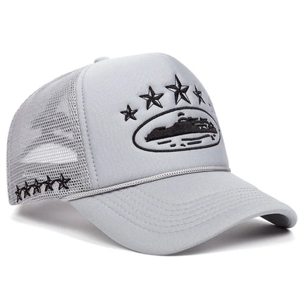 Unisex Print Baseball Cap Hip Hop - Breathable Mesh Snapback Trucker Hat / Casquette Baseball Unisexe Hip Hop - Mesh Respirant