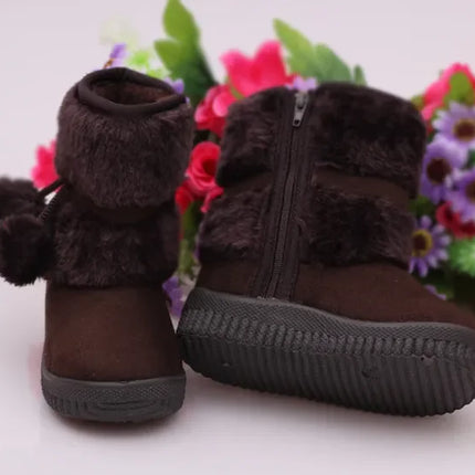 Children Girls Snow Boots Winter Comfortable Thick Warm Kids Boots Lobbing Ball Thick Kids Autumn Cute Boys Boots Princess Shoes