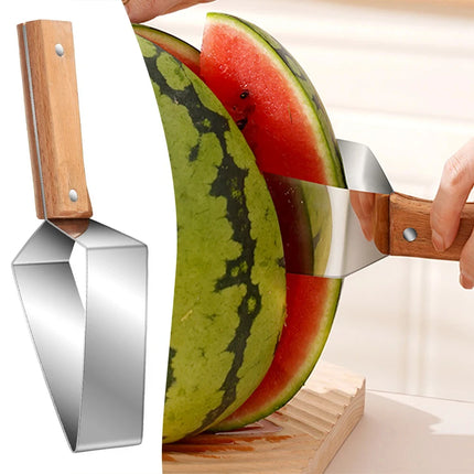 Stainless Steel Watermelon Slicer Cutter Fruit Divider Tool Reusable Watermelon Knife Kitchen Fruit Cutting Tool