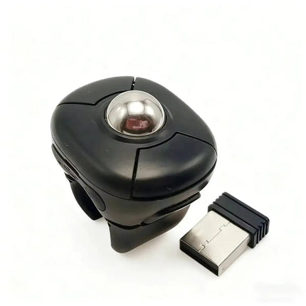 Trackball Ring Mouse Bluetooth Wireless Dual-mode Air Mouse for PPT Browsing Tiktok YouTube Novel Page Turning PC Tablet Phone