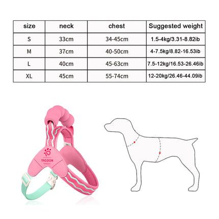 Fashion  Soft Dog Harness and Leash Set - Escape Proof Vest with Breathable Lining for Kittens Small Dogs Cats Puppy Walking