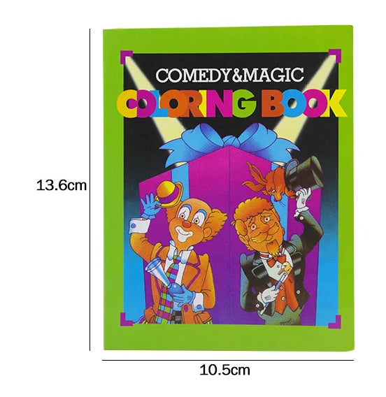 Small Size Children A Fun Magic Coloring Book Comedy Tricks Close-Up Street Props Grimoire Spellbook