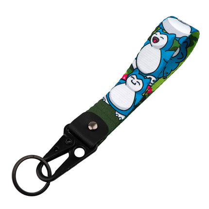 Cartoon Keychain Lanyard Cute Gengar Keyrings Wrist Straps for Backpacks Car Keys Holder Charm Anime Cosplay Accessories