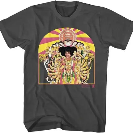Vintage Rock Tops Jimi Hendrix Rock Musician T Shirt 90s Y2k Tee Print Cotton T-Shirts Casual Loose T Shirt Fans Gift Unisex