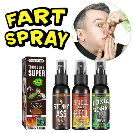 Liquid Fart Gag Prank Joke Spray Can Stink Bomb Smelly Stinky Gags 30ML Fart Spray Extra Strong Stink Prank Novel Funny Toys
