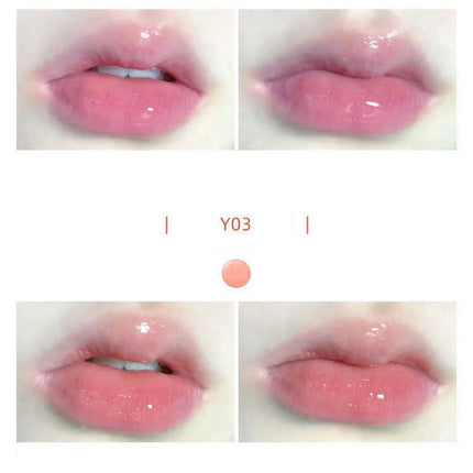 Cappuvini Ice Stick Shape Lip Oil Balm Transparent Texture Moisturizing Hydrating Luminous Lips Long-Lasting Moisture,