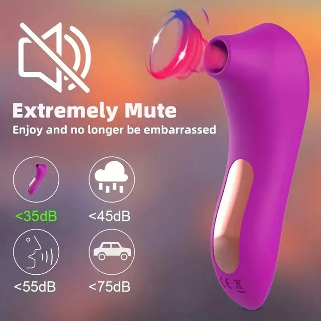 Silicone Powerful Vacuum Sucker Clitoris Sucking Vibrator G Spot Nipple Stimulator Massager Adult Sex Toys for Women