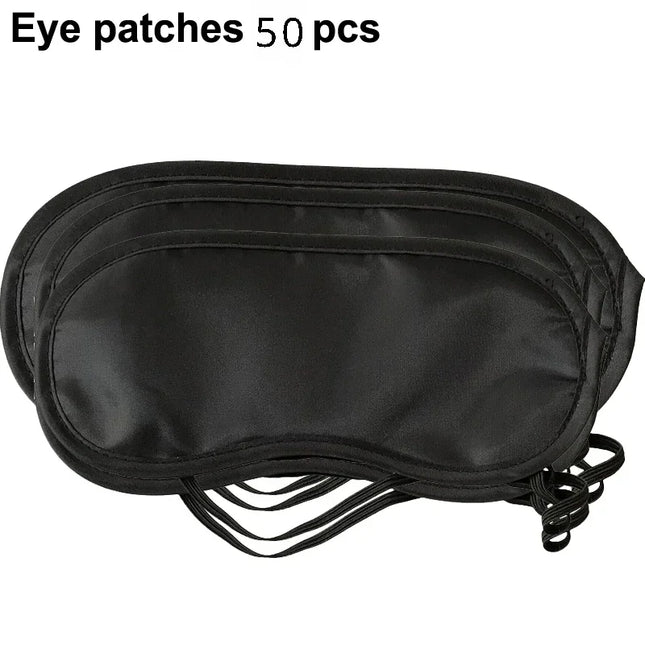 50PCS Eye Patches Hotel Disposable Sleep Blindfold for Eyes Aviation Eye Mask Shading Travel Sleeping Eye Mask Breathability Who