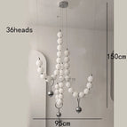 36 heads silver / APP with RC Dimmable
