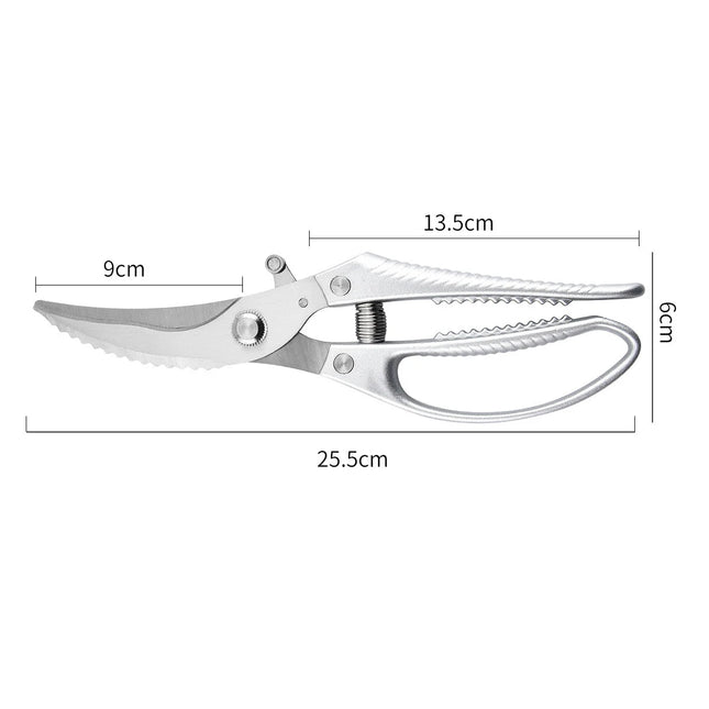 2025 New Kitchen Strong Scissors Sharp Stainless Steel Scissors BBQ Scissors Household Chicken Bone Scissors, Steak Scissors