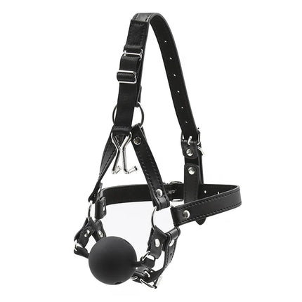 Adult Products 3 Size Open Mouth Gag Ball bdsm Bondage Harness Nose Hook Flail Hanging Nose Hook Plug Restraints SM Sex Toys