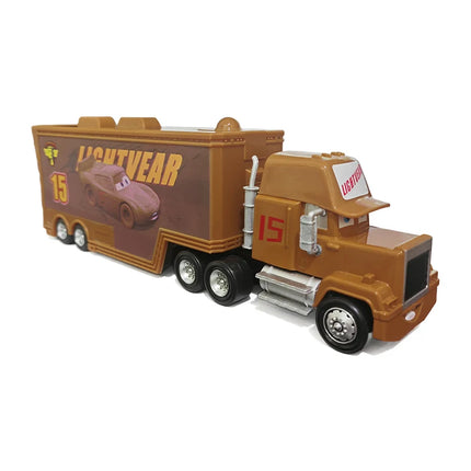 Pixar Cars Truck Storm Jackson Model Car 1/55 Die Casting Container Trucks Racing Toys Children's Birthday Gifts Collectibles