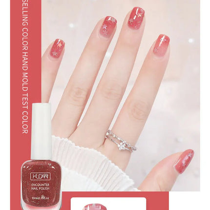 Esmalte De Uñas 10ml Quick Air Dry Nail Polish Glitter Water Go Through Peel Off Vegan Muslim Halal Nail Polish Лак Для Ногтей