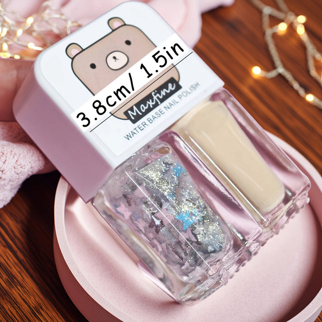 D29 Sweetheart Butterfly 2 No-Bake Water-Based Nail Polishe Easy Peel off