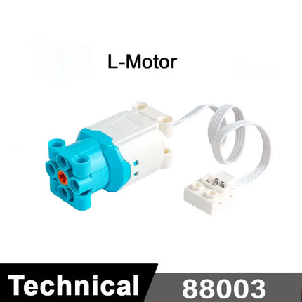 Blue Upgraded Motor M/L/XL Power Functions Building Blocks Programmable 8 Way APP Remote Control For Technical Car Modify