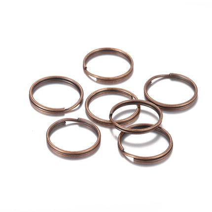 20/50Pcs Key Ring Key Chain Round Split Keyfob Keyrings with Jump Ring for DIY Keychain Pendants Jewelry Making Accessories