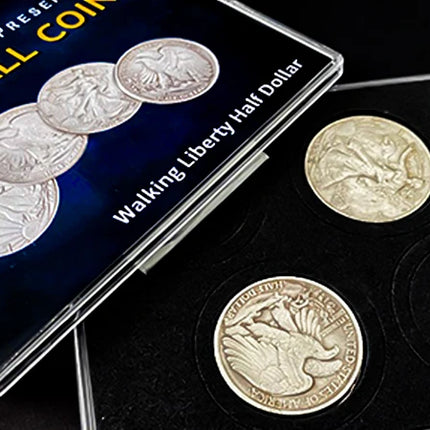 Space Fall Coins Walking Liberty Half Dollar Magic Tricks Coin Magia Magicians Close Up Street Illusion Gimmick Prop Copy Coin