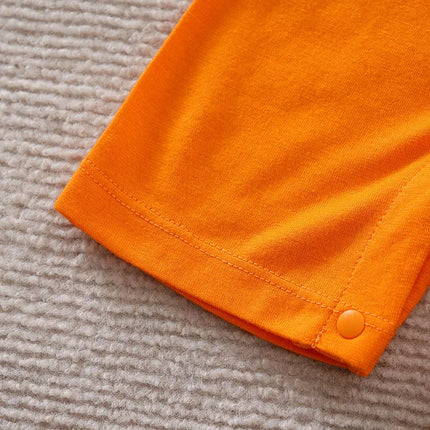 Newborn Clothing Cute Anime Fox Role-Playing Cotton Comfortable And Soft Boy And Girl Summer 0-18 Short Sleeved Baby Jumpsuit