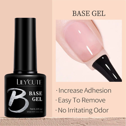 LILYCUTE 7ML Glitter Gel Nail Polish Sparkling Semi Permanent UV Gel Colorful Shinning Gel Varnish Nail Art Soak Off UV LED Gel