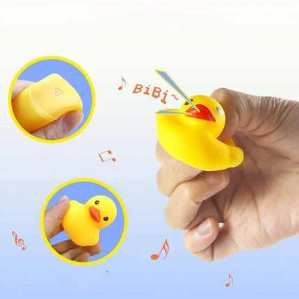 5pcs Rubber Duck Bath Toys Yellow Mini Ducks Float Duck Baby Bath Toy Shower Party Favors Gift for Toddlers Kids Boys Girl