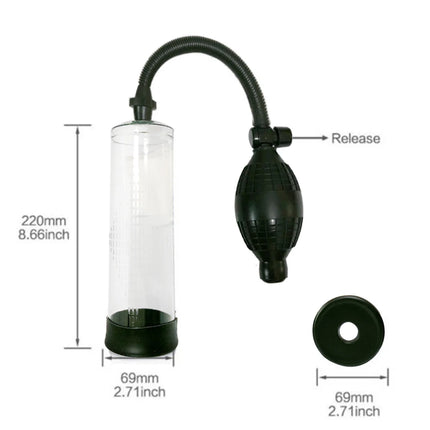 Penis Extender Enlarger Manual Vacuum Pump With Pressure Gauge  Cock Exercises Training Device Stronger Bigger Ejaculation 18+