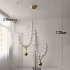 24 heads gold / Warm White