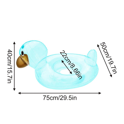 1PC Funny Duck Pool Floats, Rubber Ducks Floatie, Inflatable Tube Swim Ring Giant for Summer Beach Swimming Pool Carnival