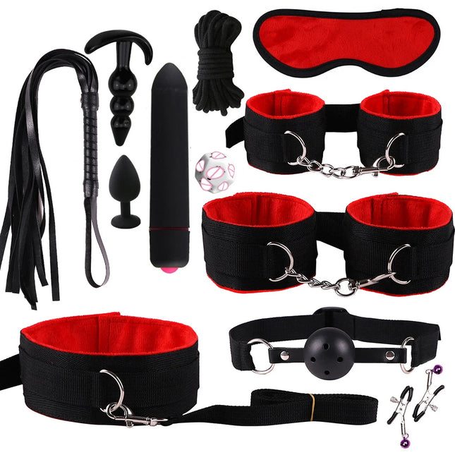 BDSM Kits Sex Bondage Vibrators Sex toys for Women Couples Adult 18 Handcuffs erotic accessories anal plug Dildo Sexy Toys Shop