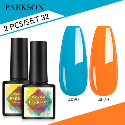 Parkson 2/3pcs Matte Top Coat Gel Nail Polish Kit Base Top Coat Set UV LED Nail Art Manicure Polish Primer Soak Off Nail Gel Set