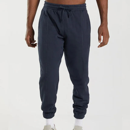 Men Sweatpants Olive Green Joggers Drawstring Waist Knit Pants Navy Blue Casual Pants Charcoal Black Slim Fit Lightweight