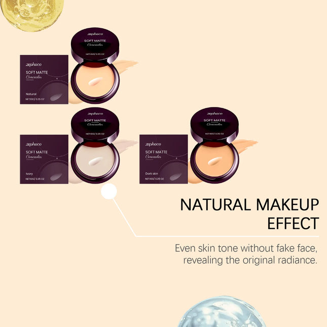 Full Coverage Concealer Waterproof Natural Finish Hydrating Crease Proof Liquid Concealer Makeup for Under Eye Acne Spot
