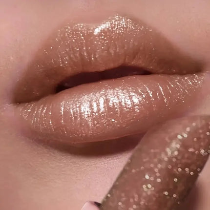 Waterproof Shimmer Lipstick, Pearlescent Long Lasting Lip Color, Moisturizing Plumping Lipstick for Glam Night Out