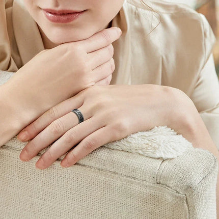 Lenovo Smart Ring Men Women Multi-sport Mode Tracker Heart Rate Blood Pressure Blood Oxygen Sleep Monitoring for Android IOS