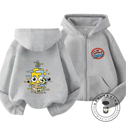 Trendy The Simpsons Cartoon Zip Up Hoodie Autumn Winter Kids Boys Girls Cute Kawaii New Children Hooded Sweatshirt 3 14 Years