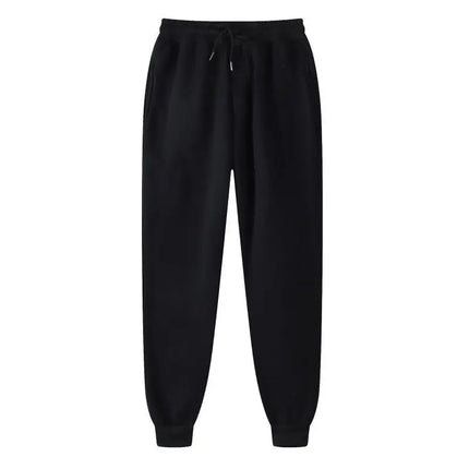 2026 Men's New Casual Sports Pants Fashion Solid Color Loose Pants Street Wear Autumn/Winter Slow Running Fitness Pants