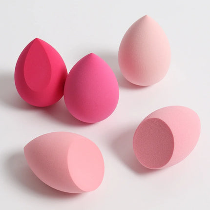 5-Pack Dual-Use Makeup Sponge Set - Velvet for Liquid/Cream/Powder | Vegan Eco-Friendly Travel Essentials