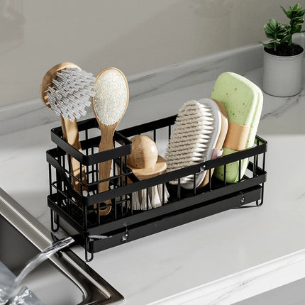 Dishwashing sponge kitchen holder rack organization Drill-free wall-mounted long brush drain racker display storage home use