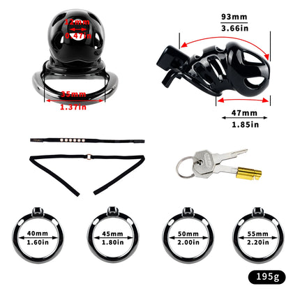 LICKER Strapon Resin Chastity Cage With Aluminum Alloy Penile Ring Silicone Catheter Dick Pleasure Cock Restrict For Asceticism