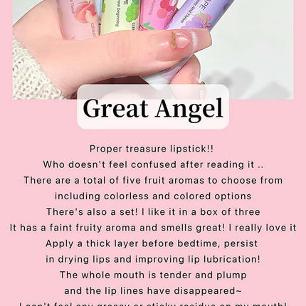 1/3Pc Fruit Lip Balm Moisturizing Clear Lip-Primer Mask Cute Jelly Tinted Lip Stick Lighten Lines Plump Lip Care Makeup
