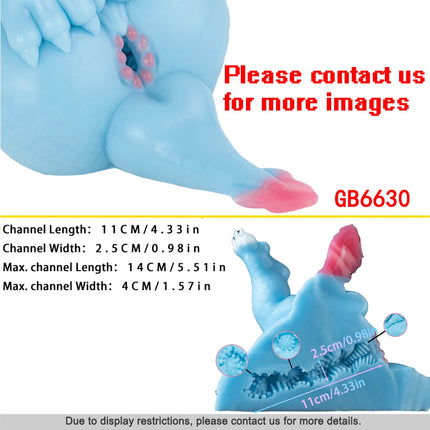 FJBHBD Fantasy Dragon Male Masturbator Ultra Realistic Silicone Dual Channel Vagina Anal Pocket Pussy Adult Men Sex Toy GEEBA
