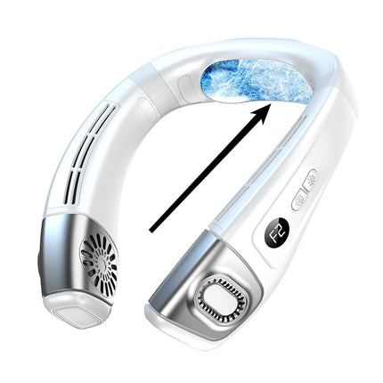 2026 New Neck Air Conditioner Portable Neck Fan Rechargeable Semiconductor Cooling Bladeless Fan Outdoor  Fan Wearable Cooler