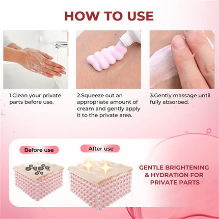 Body Whitening Cream Arms Thighs Underarm Knees Whitening Essence Cream Brighten Moisturizing Body Korean Skin Care Products