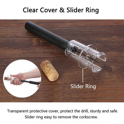 Air Pump Wine Corkscrew Bar Tools Safe Portable Stainless Steel Pin Cork Remover Air Pressure Bottle Opener Kitchen Accessories