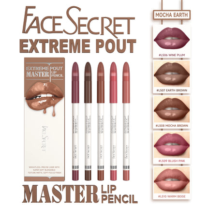 15 Color Matte Lip Liner Pen With Brush, Long Lasting Waterproof Velvet Matte Pencils - Smooth Application Makeup Kit Lip Makeup
